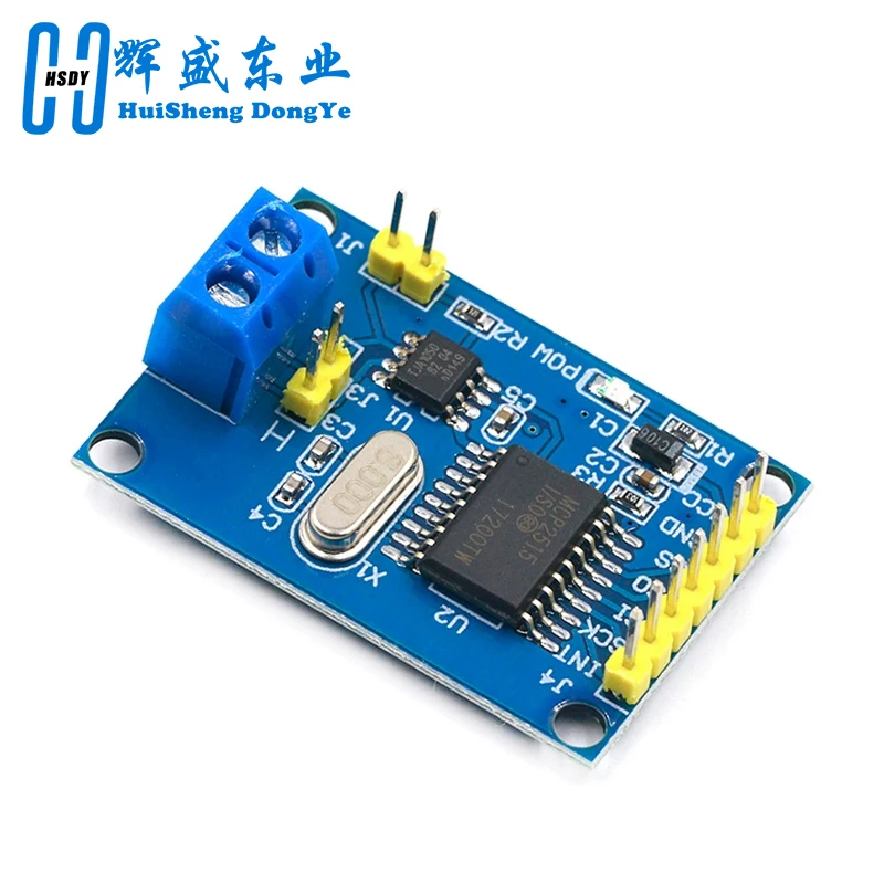 1/3/5 pz MCP2515 CAN Bus Modulo Scheda TJA1050 Ricevitore SPI Per 51 MCU ARM Controller NUOVO