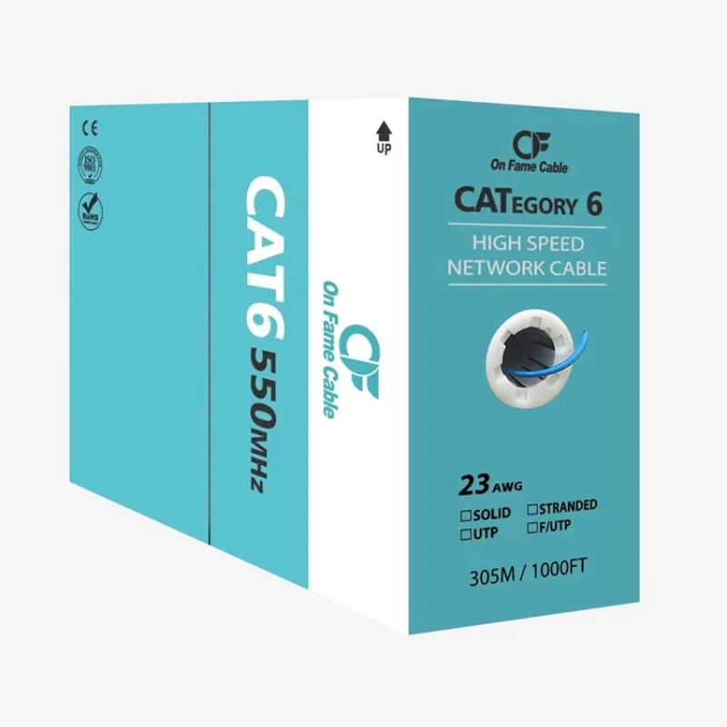 

2025 hot sale CHANGBAO Cat6 UTP Cable 23AWG 0.57mm Cat6 Cable Box for Internet Communication Cables