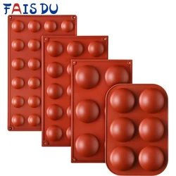 Silicone Chocolate Sphere Mold Half Ball Molds Hemisphere Shape Cake Mousse Dessert Pan Multi-hole Baking Pastry Bakeware