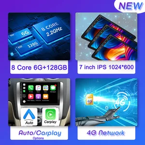 1din car Rádio do carro CarPlay Multimedia Player,android Auto Navegação GPS, Tela Retrátil IPS, 1 Din Android, Áudio Universal, Vídeo, Sem DVD for vw toyota kia jeep gplf for tesla 8 core 4 core 10 principais vendas multimidia retratil - №9