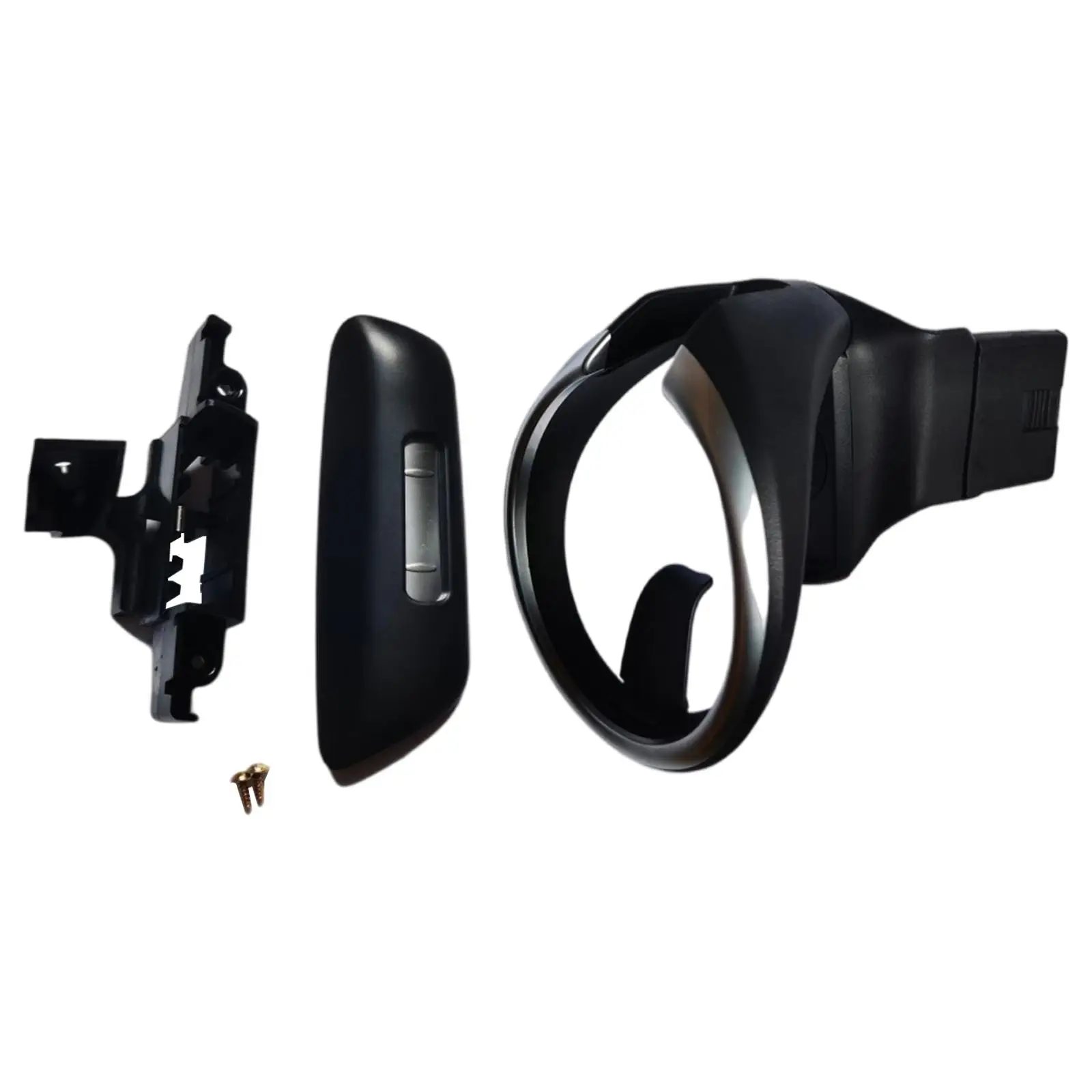 Car Cup Holder Kit with Removable Drink Organizer Center Console Tray for E81 E82 E88 E87 Black Plastic Accessories