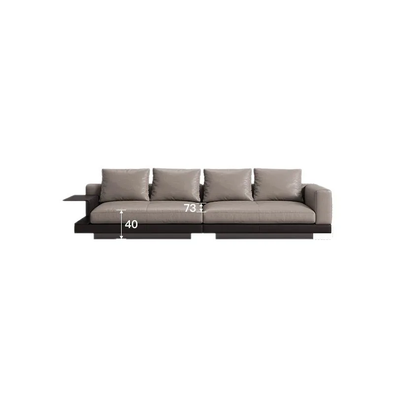 

Modern minimalist full leather Connelly sofa premium business office sofa