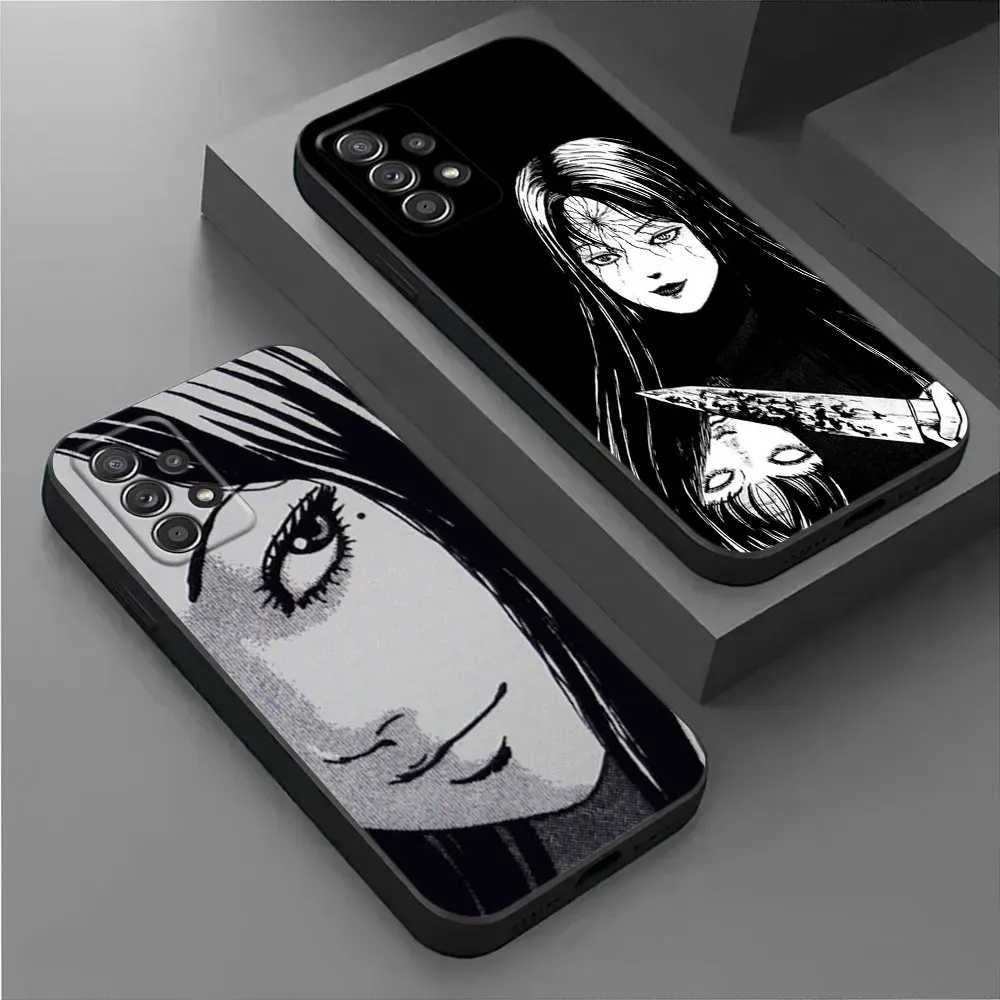 Junji Ito-funda blanda para Samsung Galaxy A55, carcasa de cómic t-tomie, A54, A52S, A53, A51, A34, A35, A33, A32, A50, A72, A71, A30, A7, A9