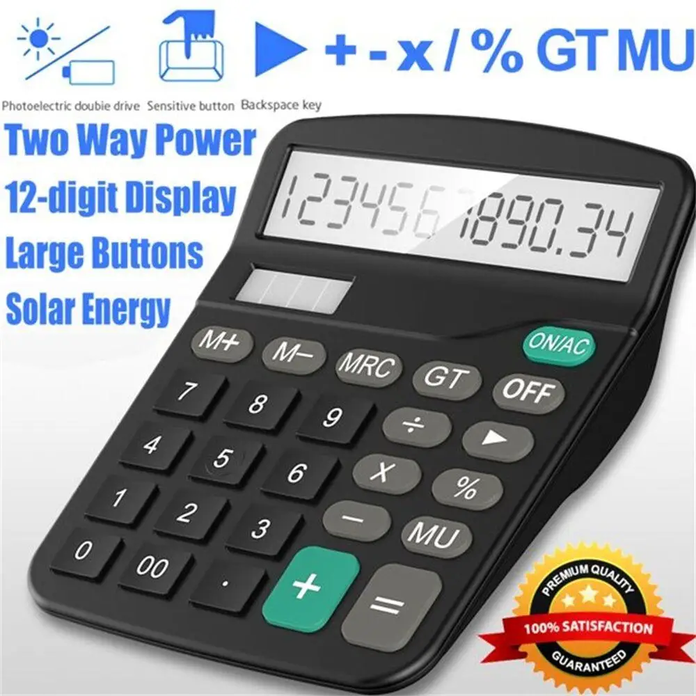 Solar Energy Calculator Plastic Basic Operations Student Equipment Abdication Function Statistical Operations Office Tools