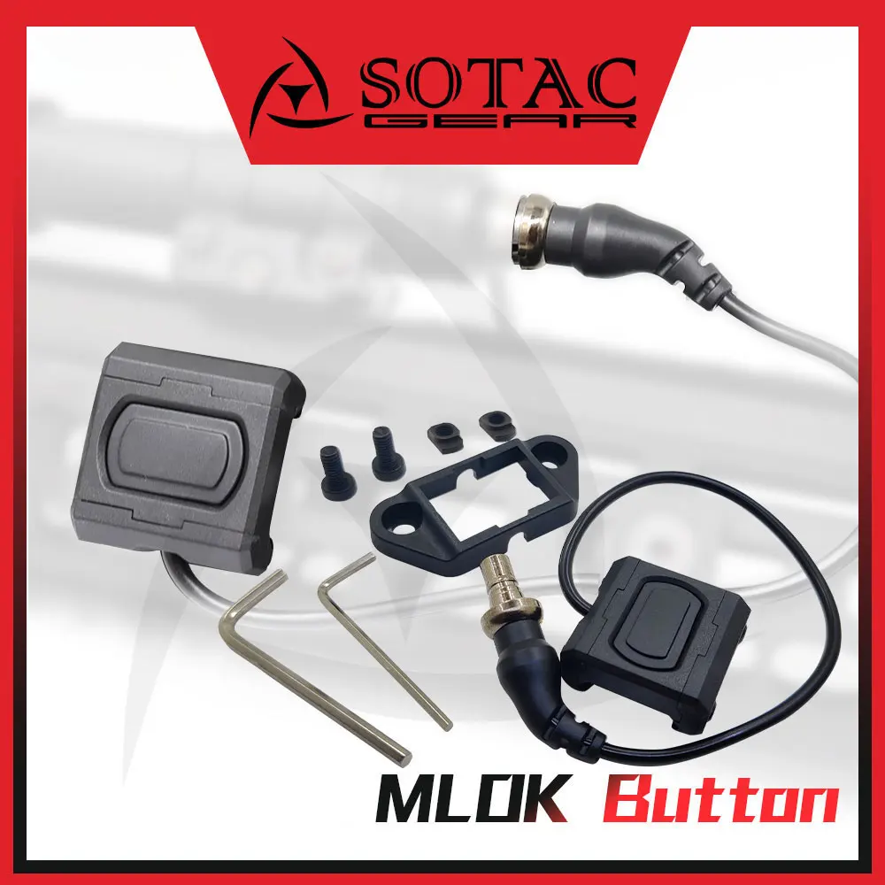 

SOTAC Wea-pon Flashlight Pressure Remote Switch Button for M600 M300 Wea-pon Hunting Laser Light Accessories