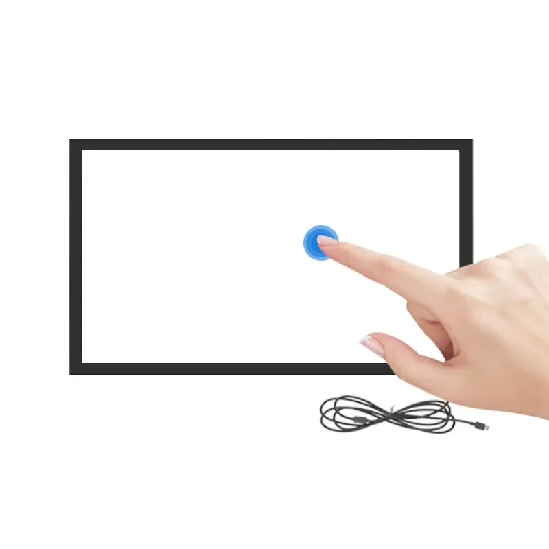 27 Inch Infrared Touch Screen Monitor 20 Point Multi Touch USB Interface For Kiosk Digital Signage Interactive Display Panel