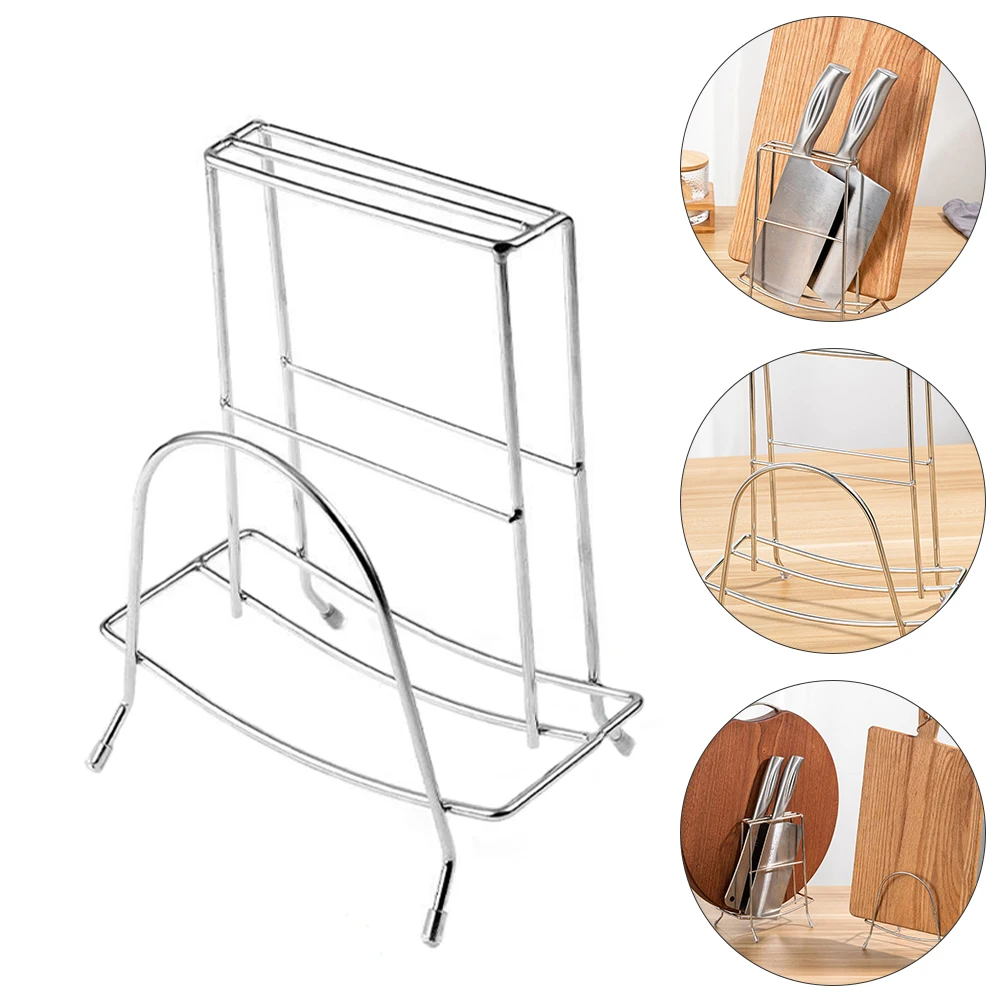 

Stainless Steel Rack Practical Storage Shelf Cutting Tool ganizer Multi purpose Tableware Kitchen Rack St