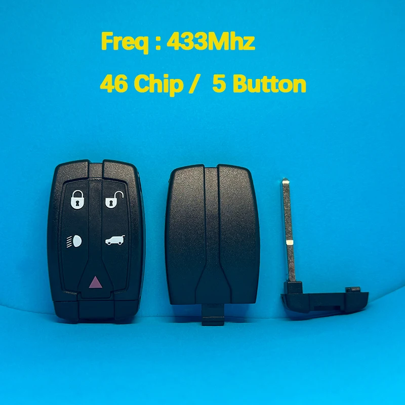 CN004012  Aftermarket 5 Button Smart Key Remote 46 Chip 433MHz Range Rover Freelander 2 LR2 Sport 2008-2012