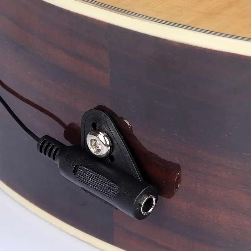 ​​1PC Piezo Contact Microphone Pickup, Universal Guitar Violin Ukulele Mic Easy Install Adhesive for Cello Guitar Accessories