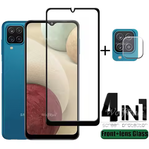 Full Cover Glass For Samsung Galaxy A12 Glass For Samsung A12 Tempered Glass For Samsung A31 A41 A02S A22 M32 M12 A12 Lens Glass