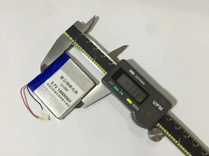 Новая полимерная литиевая батарея полной емкости 3,7 В 604345 1000 мАч MP4 Bluetooth-динамик/устройство/мини