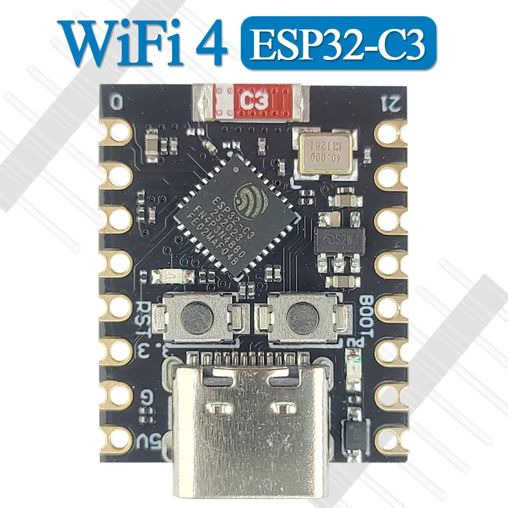 

ESP32 C3 Development Board Modules Wifi 4 BT Bluetooth Module RISC-V 32-Bit Single-Core Processor 16Pin Type-C ESP32-C3 Mini