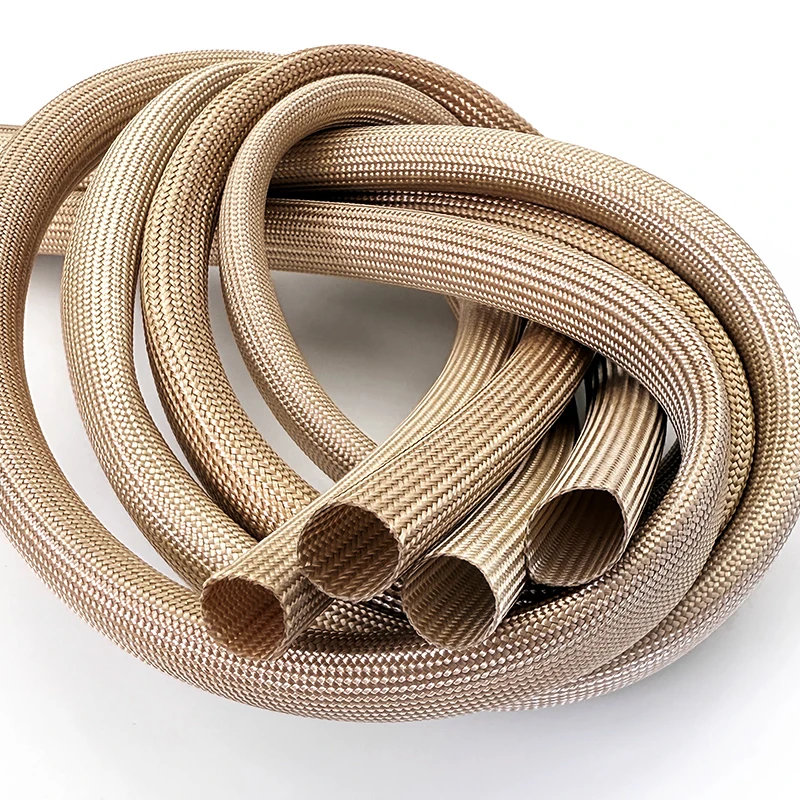 1 ~ 20mm Braided Fiberglass Sleeve 800 Deg.C High Temperature Chemical Glass Insulation Soft Fiber Tube Sleeving Cable Protector
