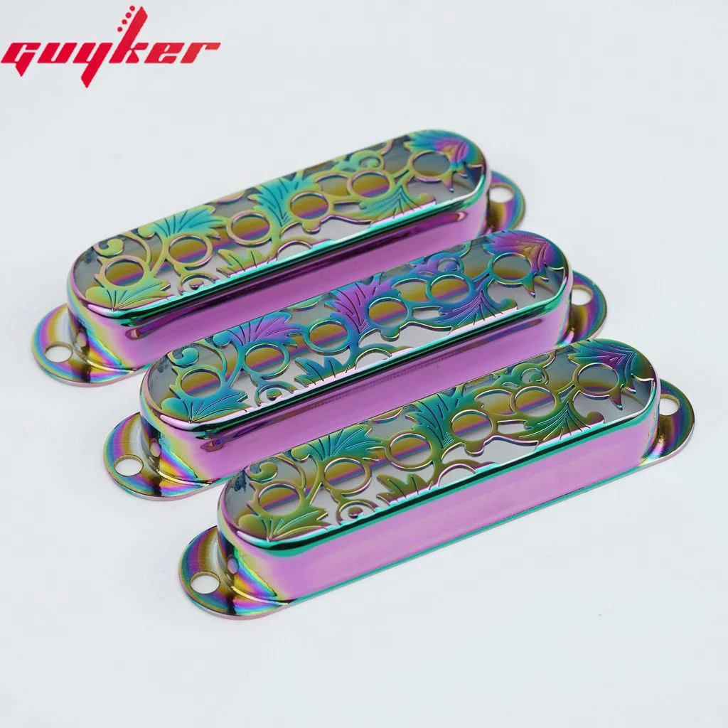 GUYKER Alnico V Three Single Coil Guitar Pickups Cover For ST Guitar PS006