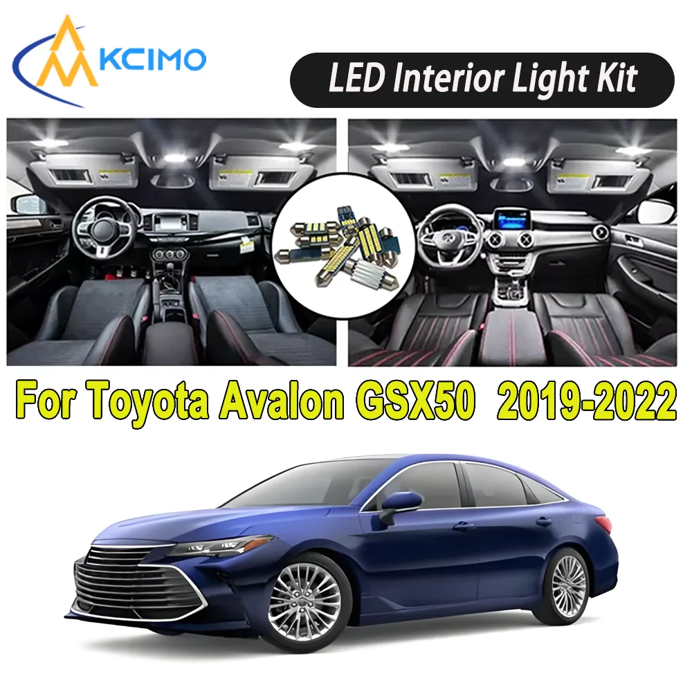 

New Light Bulb For Toyota Avalon GSX50 (2019-2022) Premium Bright LED Interior Dome Map Trunk Light Kit Car Led Lamps Canbus