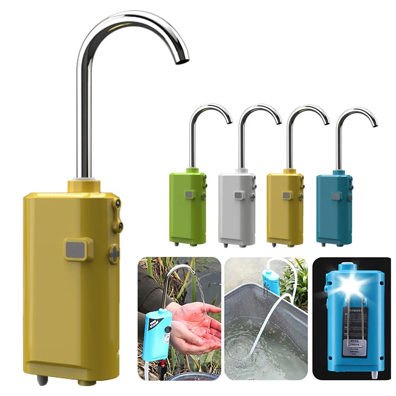 Fishing Intelligent Oxygen Pump Portable Rechargeable Outdoor Camping LED Lighting Automatic Sensing Fishing Pumping Water Pump