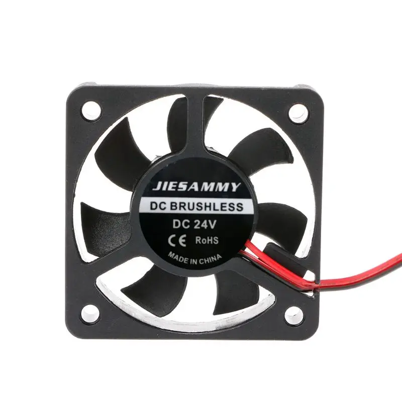 5010 24V 2Pin Ventola raffreddamento senza spazzole Radiatore raffreddamento per computer per PC Case CPU Cooler 50mm