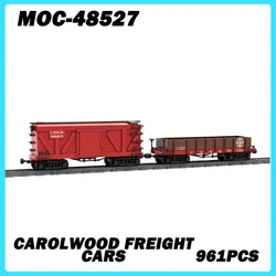 MOC-48527 Train Series Car Olwood Freight Cars MOC Building Blocks DIY Model Bricks High Difficulty Educational Puzzle Toy Gift