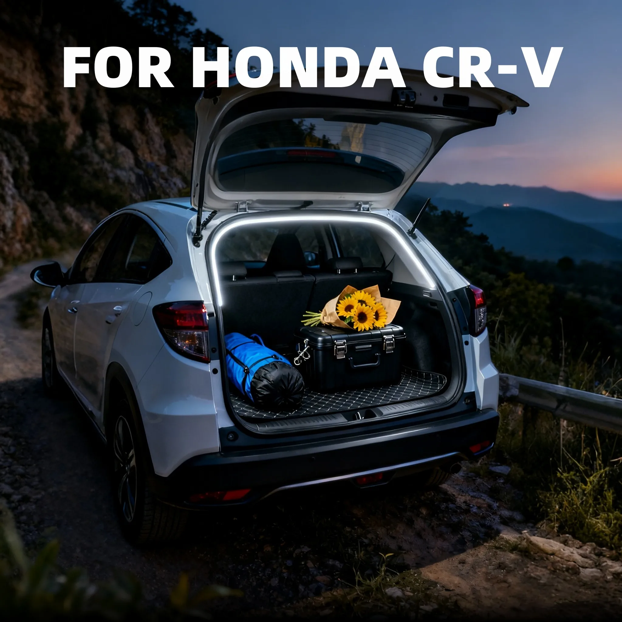 ل 2017-2025 هوندا CR-V سطوع عالية الجذع الإضاءة المحيطة ضوء الديكور الداخلي LED الخلفي مصباح إضاءة صندوق السيارة بار #1