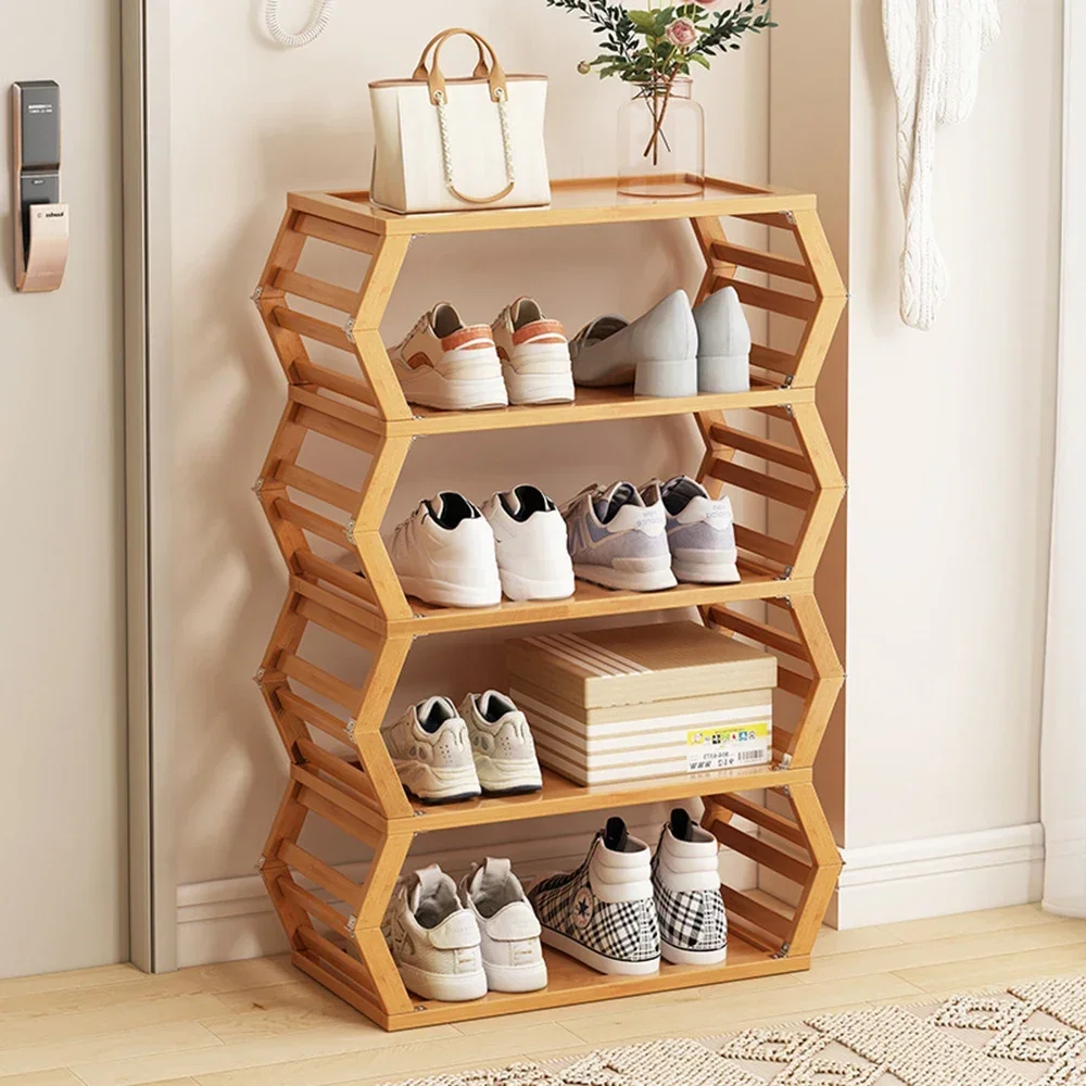 

Foldable Installation-free Shoe Rack At The Door Multi-layer Simple Dormitory Storage Rack Shoe Cabinet Installation Bookshelf