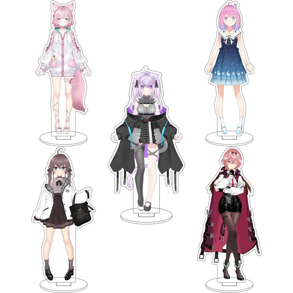 16CM Anime Hololive ‌ Figura de acrílico de Vtuber Nekomata Okayu, Hakui Koyori, Natsuiro Matsuri, Takane Lui, adorno de cosplay, regalos.