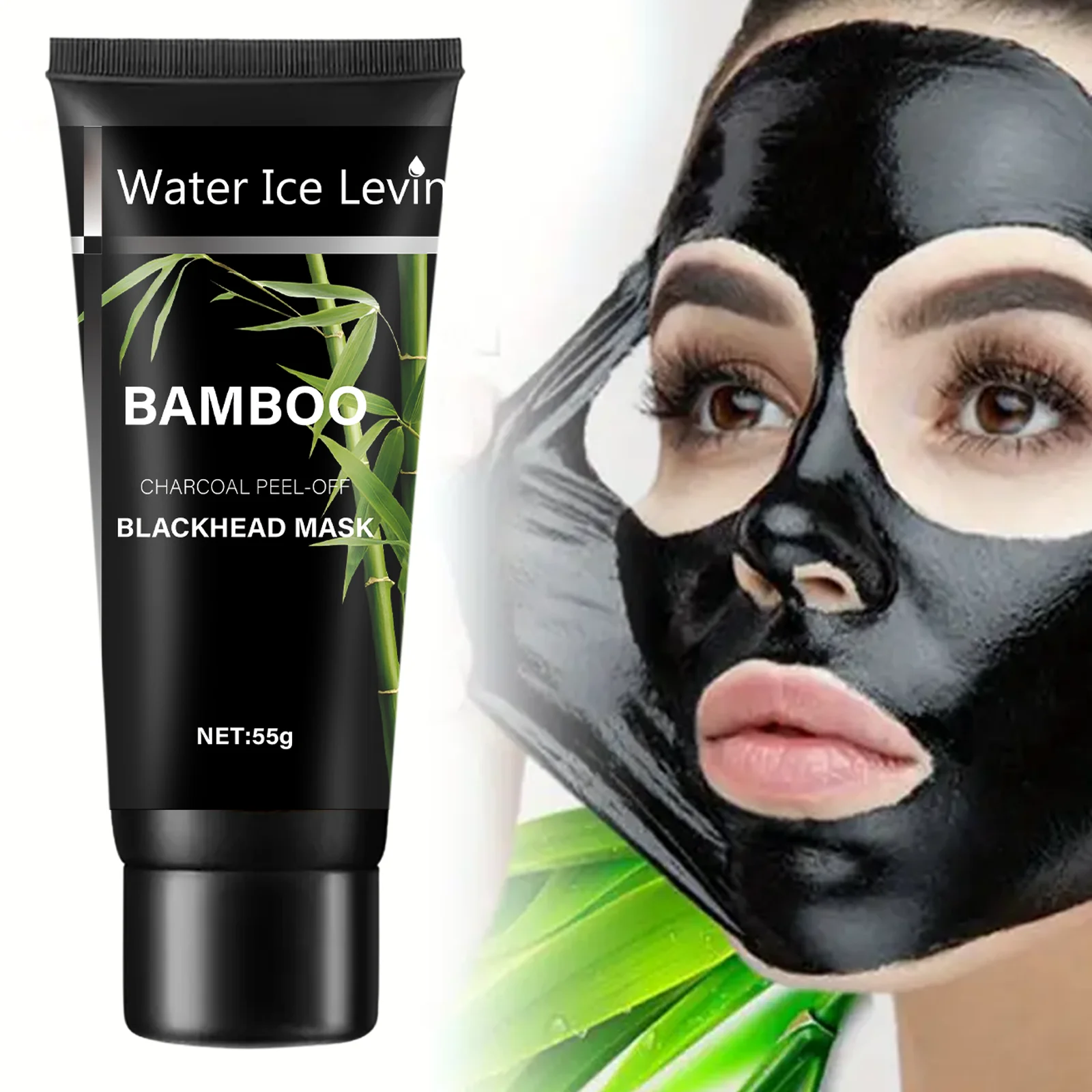 60g lackhead Remover Face Mask Bamboo Charcoal Peel Cleansing Black Dots Removal Nose Black Mask Shrink Pores Skin Care