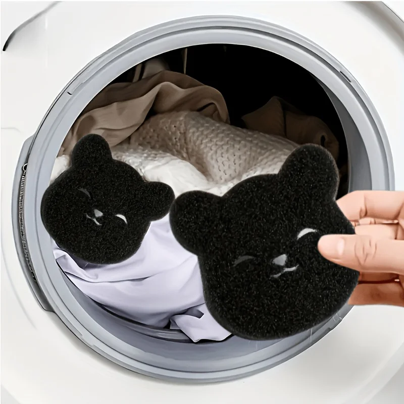 9PCS Pet Hair Remover Set Sticky Sponges for Washing Machine Dryer Use Black Lint Catcher for Capturing Hair Lint Debris