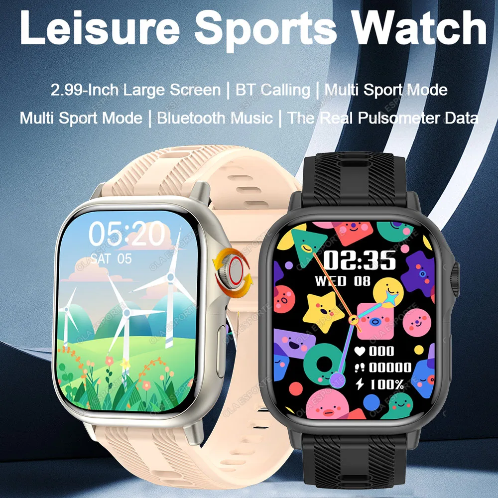 

НОВЫЕ уличные умные часы с Bluetooth-звонком, часы для мониторинга здоровья для мужчин, фитнес-браслет, спортивные водонепроницаемые умные часы для мужчин и женщин