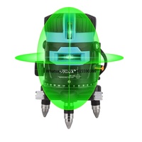 5 Lines 3D Lazer Level Machine Green Beam 360 Tool 12 Lines 4D Rotary  Levels