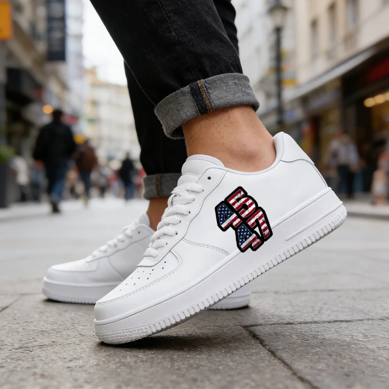 

Men's Summer Trend White Shoes, Slip-On Breathable Soft-Sole Versatile Unisex Casual Shoes