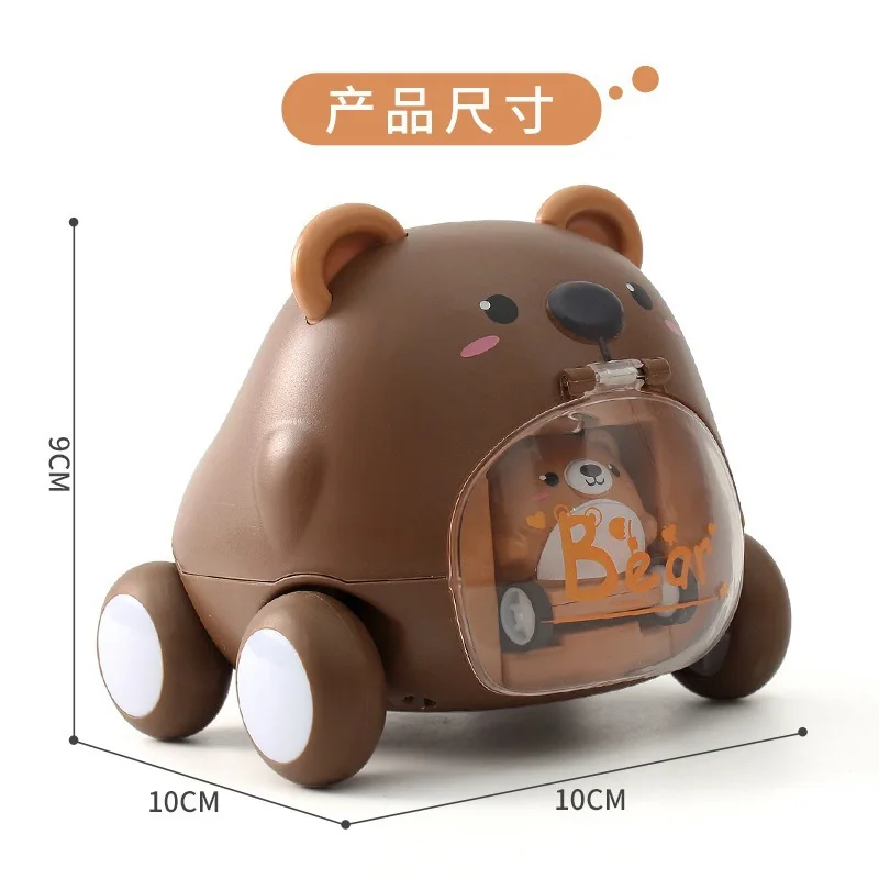 Coche de juguete para bebé, coches suaves y resistentes, juguetes para tirar hacia atrás, Mini coche de carreras, juguete educativo para niños y niñas de 1 a 5 años B230