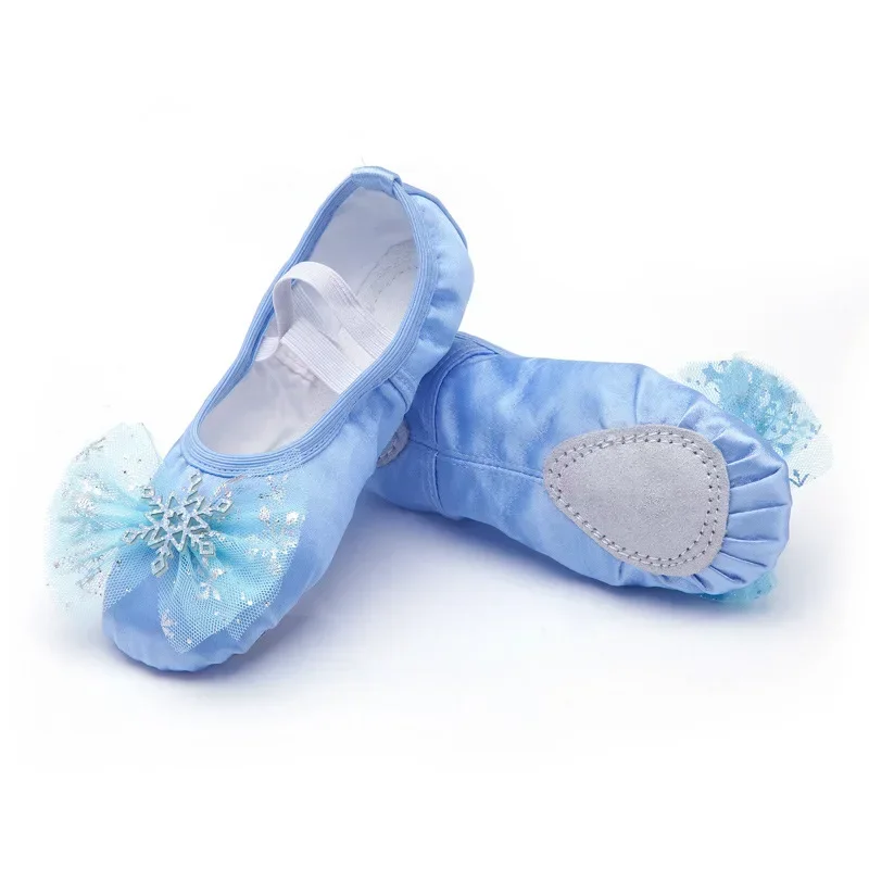 Jolies chaussures de ballet à l\'offre elles souples pour enfants, chaussures de princesse pour filles, griffe de chat, ballerine chinoise, exercices