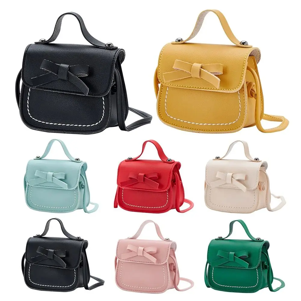 Solid Color Baby Messenger Bags Shoulder Bag Kids Purses and Handbags Small Coin Pouch Toddler Purse Mini Crossbody Bag
