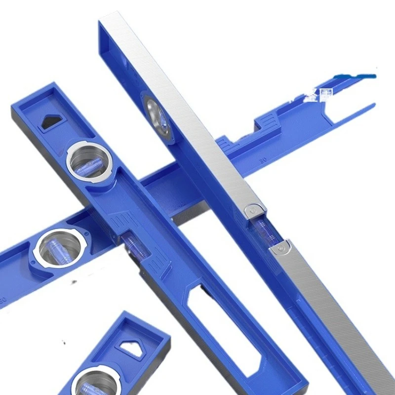 Solid Cast Aluminum Level Ruler Strong Magnetic Leveling Instrument Aluminum Alloy Anti-Fall Balance Instrument