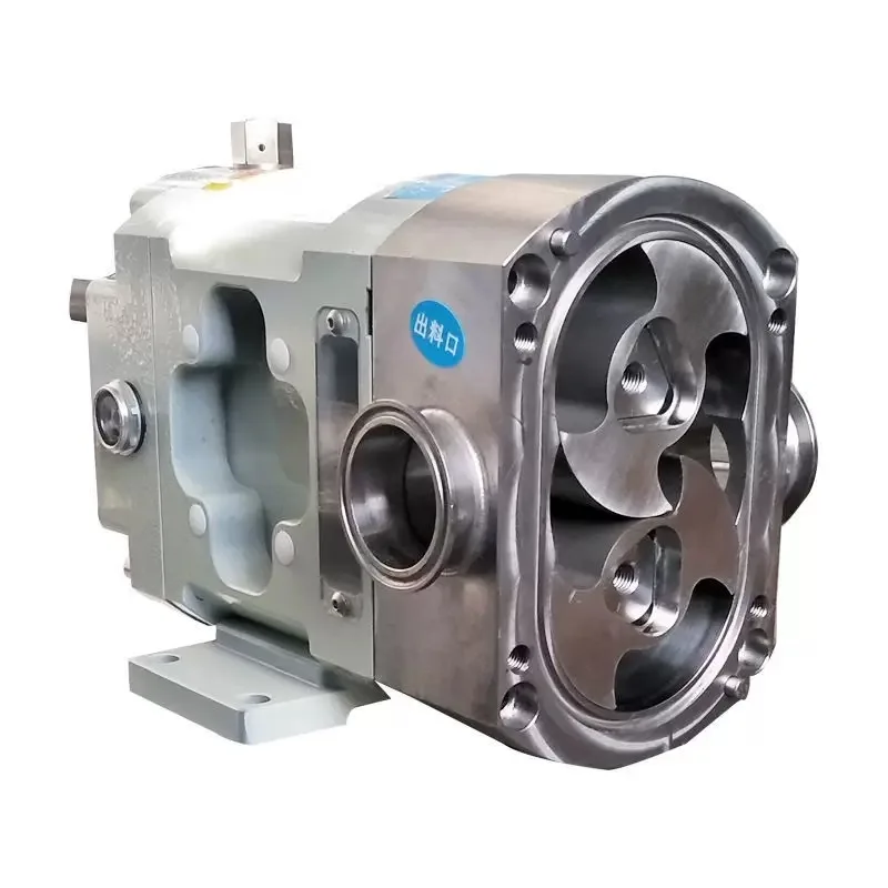 

Насос роторно-лопастной CRP-3Z-3/5/10/20, санитарный, пищевой, из нержавеющей стали 316L, мини, с двумя роторами