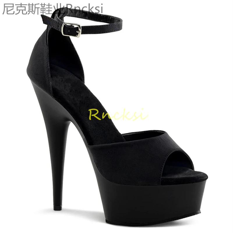 

15cm Super high heels stage sexy sandal stiletto shoes show super high heels