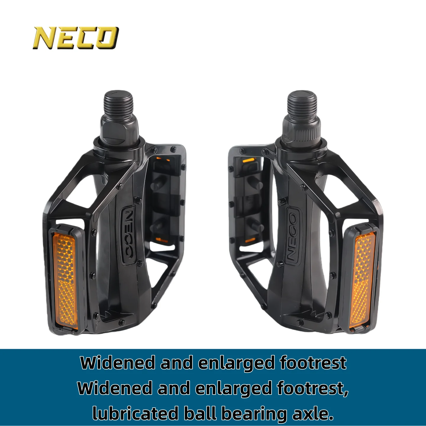 

NECO Pedals for bicycle Mountain Bike Pedal Aluminum Alloy Mountain Bike Road Bike Folding Dirt Jumper Stable Efficient Comfort