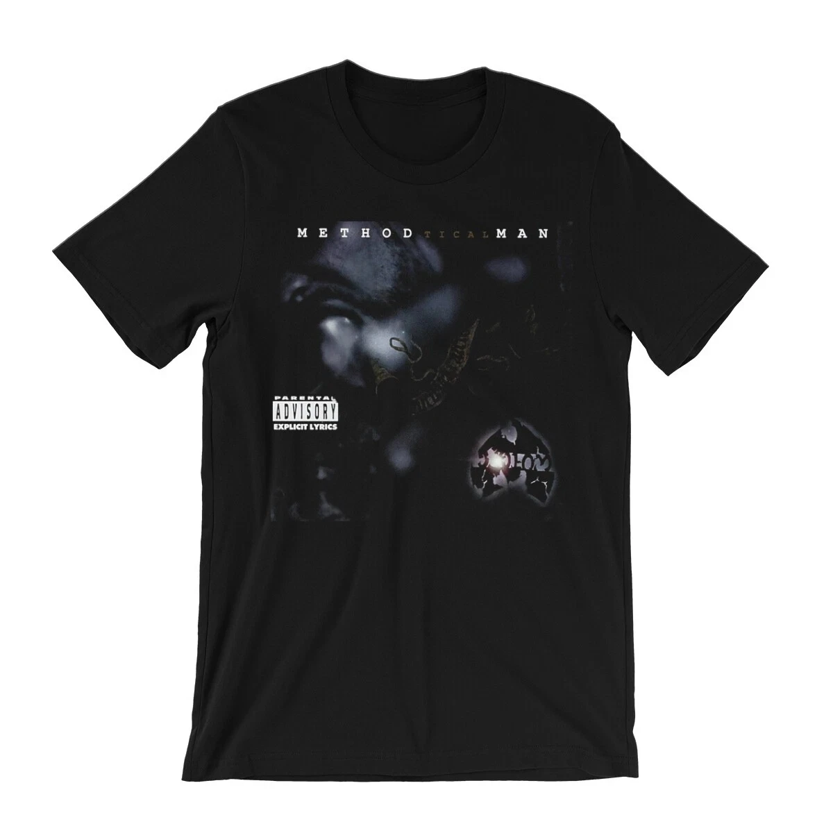 Camiseta Method Man Tikal - Arte da Capa do Álbum Anos 90 Boom Bap Old School Wu Tang Clan Presente para Fãs de Hip Hop Estampa Unissex Casual para Uso Diário