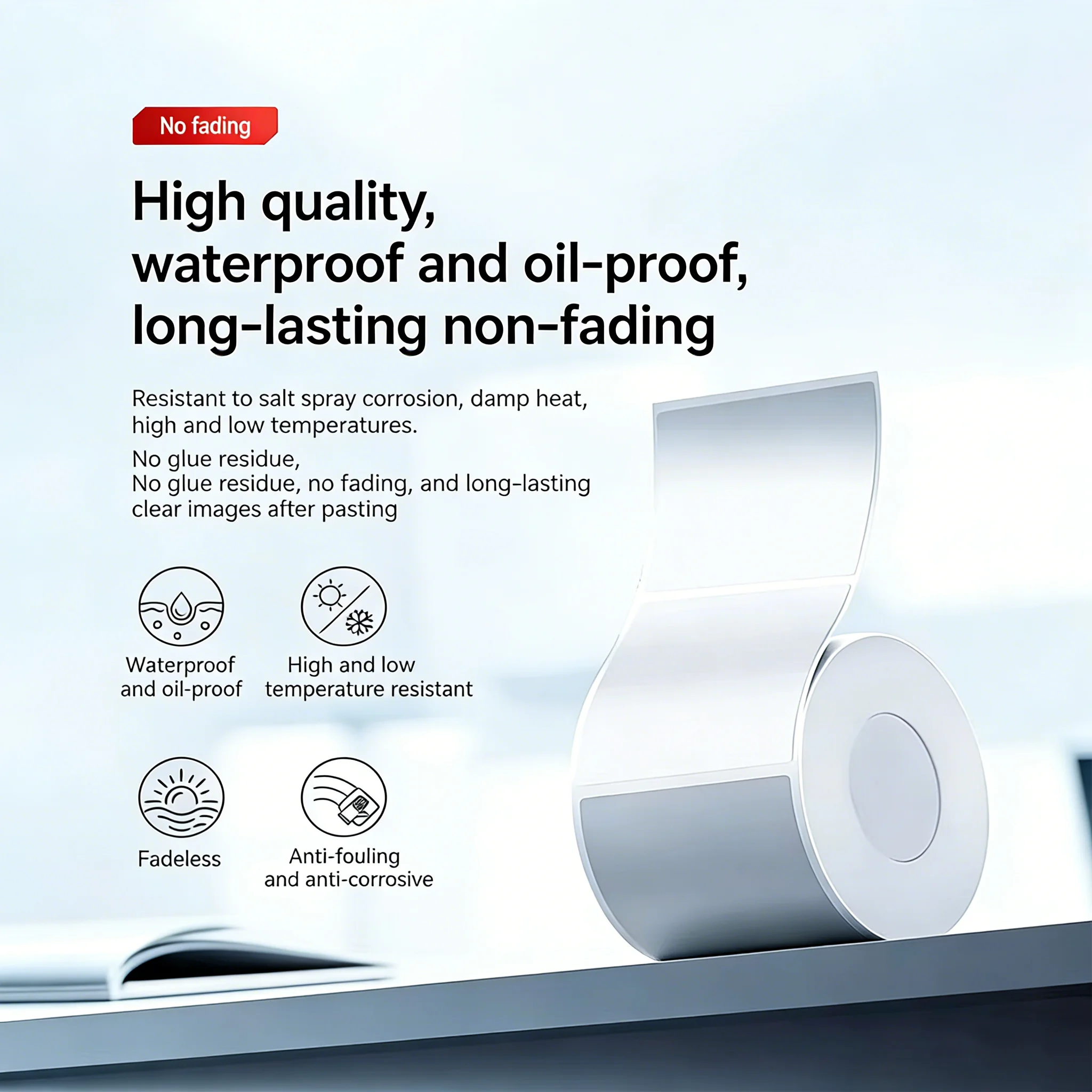 PET The Best Printing Paper Adhesive Environment Friendly Degradable Anti pollution, Anti scratch,High Temperature Resistance