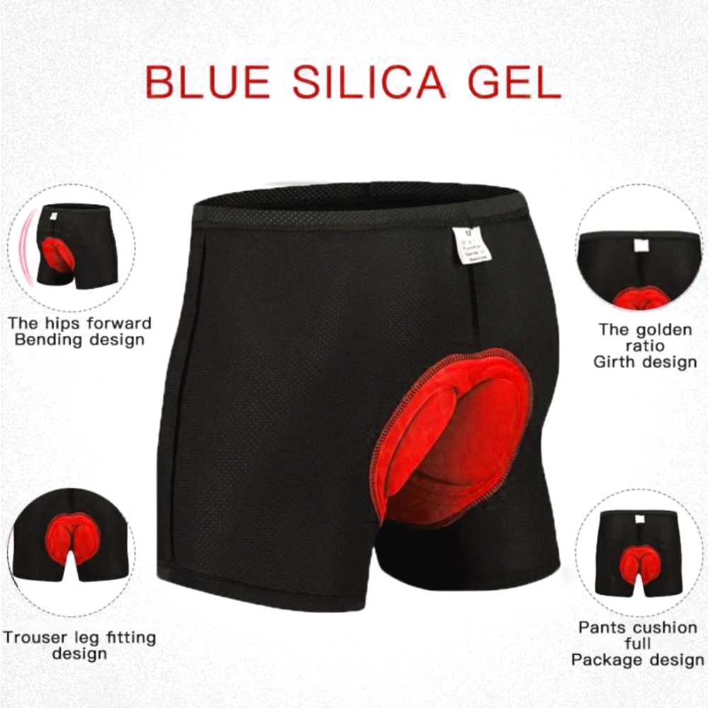 Cycling Underpants with 4D Gel Cushion – Quick-Dry Breathable Bicycle Liner Shorts for Men,Comfort Fit for Road Bike & Fitness