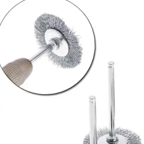 Conjunto de 9 Escovas de Aço Inoxidável para Furadeira, Acessório para Ferramentas Rotativas Elétricas, Ideal para Polimento e Desbaste com Dremel