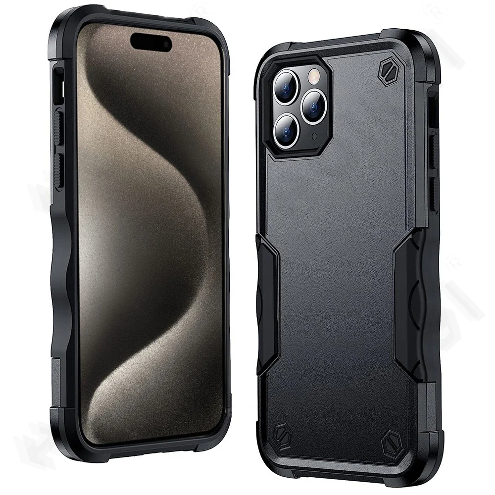 Case For iPhone 16 15 14 13 12 11 Pro Max Mini SE 2022 8 7 XR XS Max Military Grade Shockproof Protective Sturdy Kickstand Cover