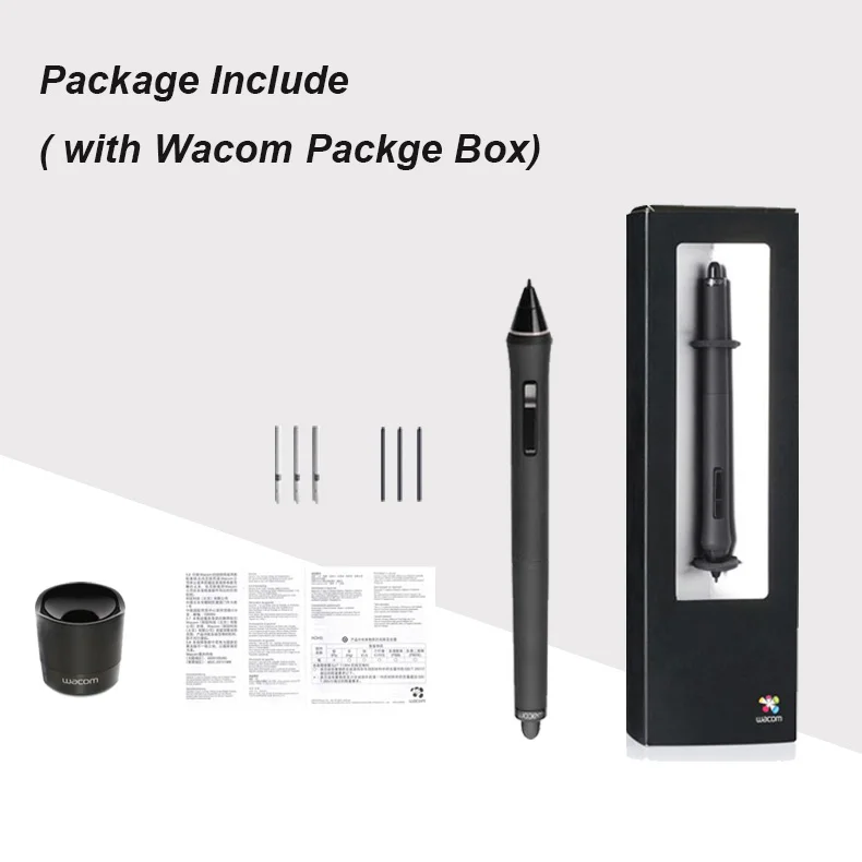 Wacom Grip Pen KP-501E for Intuos Pro / 4 / 5 , Cintiq Pro 16 / 22