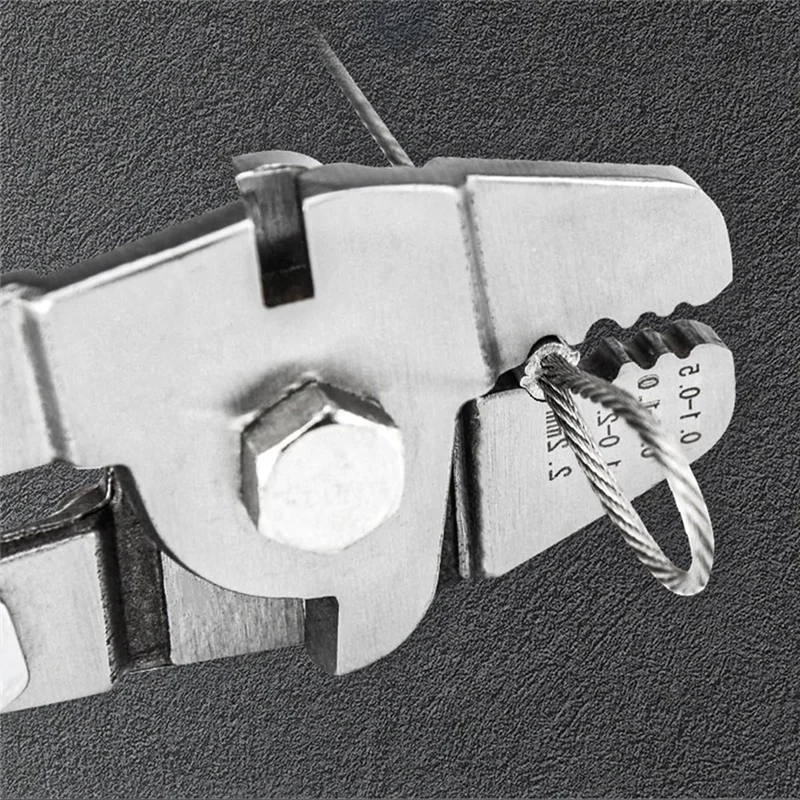 【A38M】1 قطعة 255 أسلاك الفولاذ المقاوم للصدأ حبل العقص كماشة 8 الألومنيوم كم العقص كماشة الصيد في الهواء الطلق المحمولة