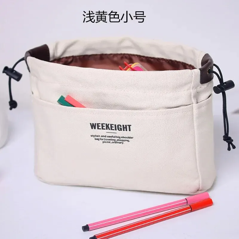 1pc Leisure Practical Portable Bag, Middle Bag Storage Bag, Makeup Bag, Canvas Bag Storage Bag