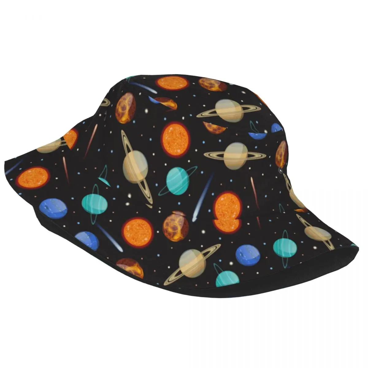 Fisherman Hat Unisex Bob Cap Solar System Planets Hip Hop Gorros Panama