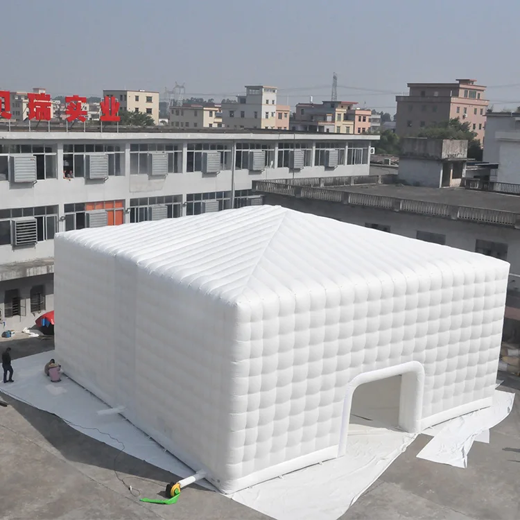Hot Sale PVC Tarpaulin White Square Infla  Tent for Outdoor Commercial Event Party Wedding