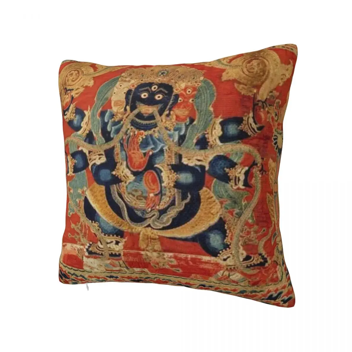 Mandala Vajrapani Bodhisattva Buddhist Deity Mahachakra Throw Pillow Case Cushion For Home Sofa Chair Decorative Hug Pillowcase