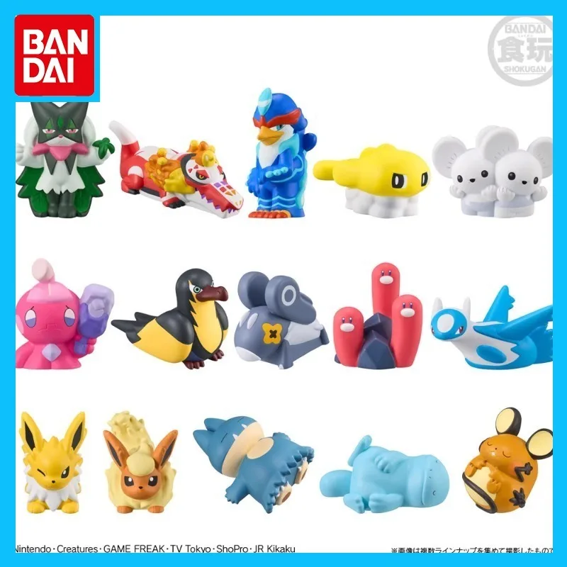 

Bandai Original Pokémon Anime Figure Food Play Pikachu Jolteon Action Figure Toys for Boys Girls Kids Gift