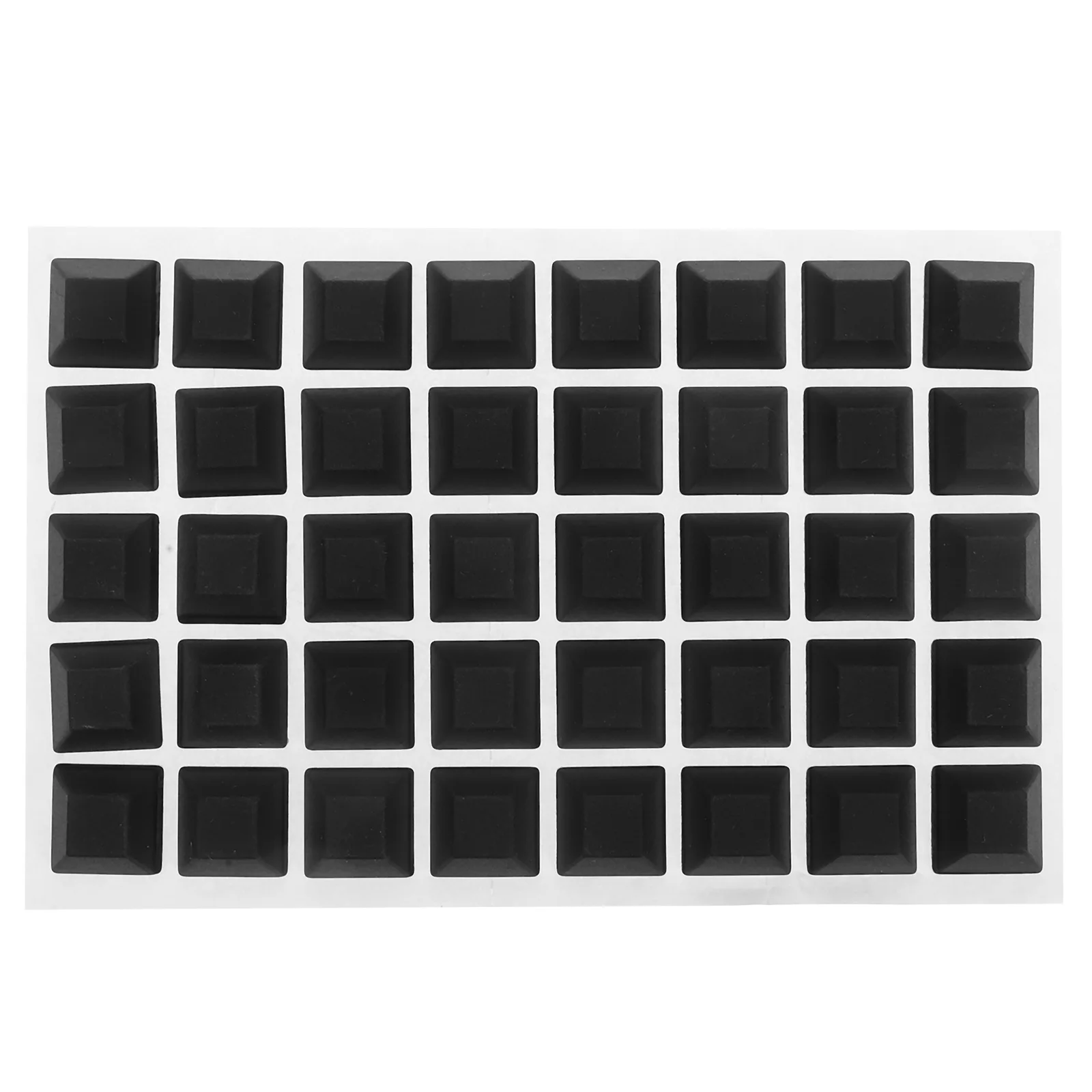 

40pcs Rubber 12.7x6 Black Self Rubber Feet For Keyboard Laptop Feet Adhesive Furniture Floor Protector Noise Reduction Bumpers